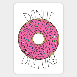 Donut Disturb - White Magnet